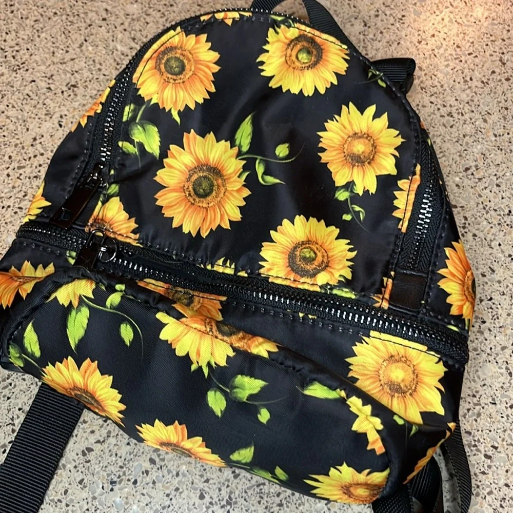 Walmart Black Mini Sunflower Backpack